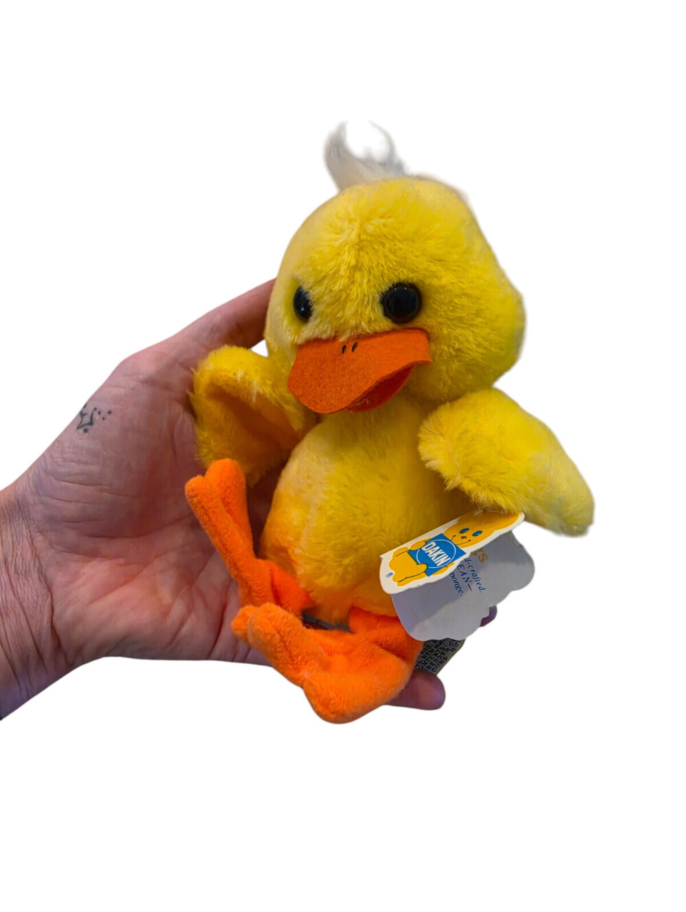 Vintage Dakin RARE Plush Stuffed Animal Yellow Duck w/ Hang Tag - Picture 6 of 6